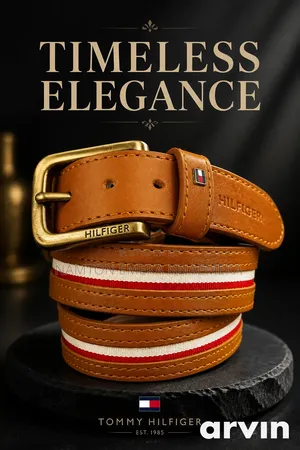 Tommy Hilfiger Leather Belt - Size 34-42