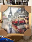 3D Crystal Diamond Wall Art Frame - Gold Border - 2