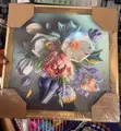 3D Crystal Diamond Wall Art Frame - Gold Border - 4