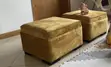 L-Shape Sofa Set with 2 Mini Side Sofas - Gray Velvet - 2