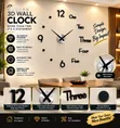 Large 3D Frameless Wall Clock Sticker DIY - 1