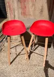 Home Interiors Red Bar Stools (Set of 2) - 1