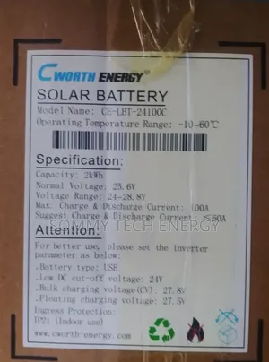 2kWh 24V Cworth Lithium Ion Battery