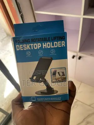 Folding Rotational Desktop Holder