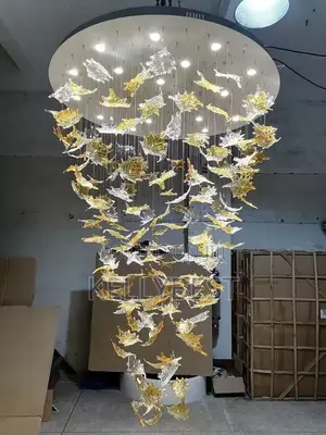 Luxury Gold & Silver LED Chandeliar