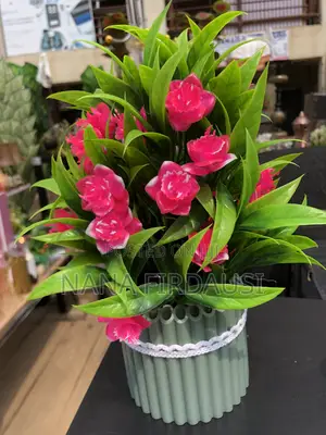Yellow Flower Vase Decor
