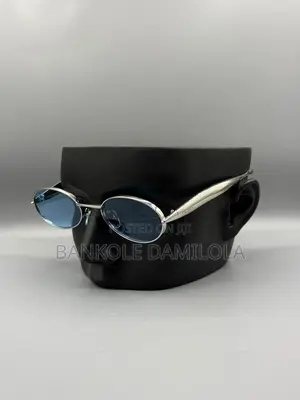 Prada Blue Oval Sunglasses