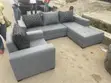 Sabon Sofa Set Mai Launin]='Gray' na kusurwa - 3