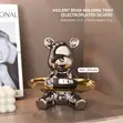 Electroplated Silver Bear Tray Figurine - Home Interiors - 2