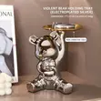 Electroplated Silver Bear Tray Figurine - Home Interiors - 3