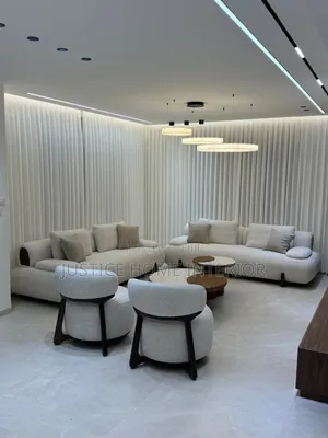Home Interior Curved Sofa Set
