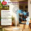 Itel Solar Rechargeable Fan with Lithium Battery - 4