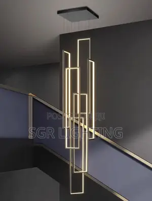 Sashin Haske na Staircase na Zamani - Dogon Geometry Villa Duplex Pendant Light