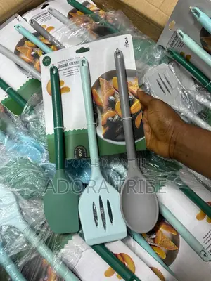 Core 3-Piece Silicone & Wheat Fiber Cooking Utensil Set