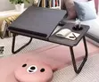 Adjustable Foldable Laptop Bed Table with Cup Holder - 2