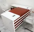Executive Office Table - White & Cherry - 2
