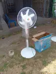 HC Solar Standing Fan 16-inch with Panel and Bulb - 1