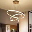 Sabo Luxury Modern LED 3-Ring Chandelier Pendant Light - 1