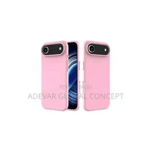 iPhone 17 Air Silicone Phone Case Pouch tare da Karewar Kamera (Pink)