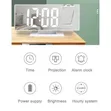 Gaosiio DS-3618LP LED Mirror Clock with Projector - 3