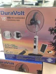 Duravolt 4-in-1 Rechargeable Fan da Solar Panel & Bluetooth - 1
