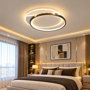 Luxury Round LED Chandelier for Living Room & Bedroom