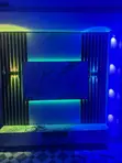Home Interiors Media Console with LED Light - 2