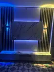 Home Interiors Media Console with LED Light - 4