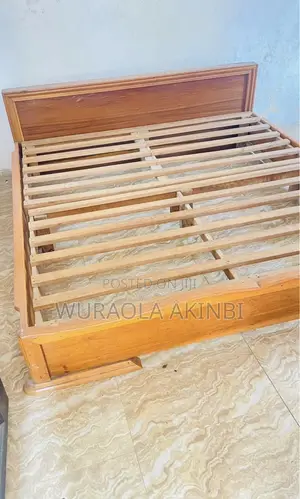 Home Interiors King Size Bed Frame - Honey Brown