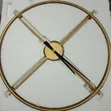 Modern Accent Metal Wall Clock - Gold - 2