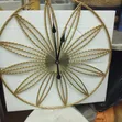 Modern Luxury Wall Clock - Gold - 1