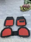Universal Red & Black Car Floor Mats - 1