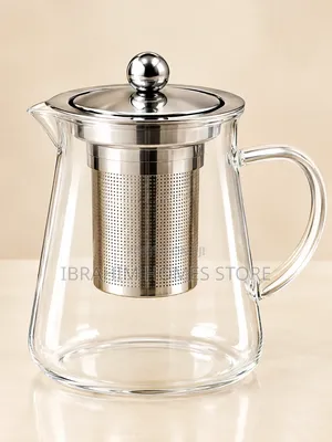 Tukunyar Shayi ta Gilashi da Mai Tace Bakin Karfe
