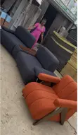 Sofa Set Mai Girman Da Zaka Zaba Na Katako Mai Tsawo - 2