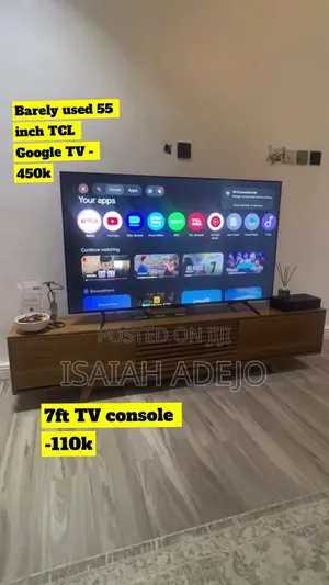 TCL Google TV 55 Inch Wannan Yana Amfani Da Shi Kadai