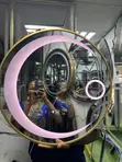 Gold Frame Hand Wave LED Mirror 60cm - 2