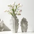 Small Leaf Shaped Plastic Decorative Flower Vase - 1