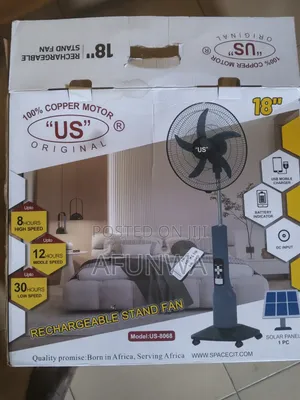 Solar Fan with External Panel - 18-inch