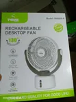Iwin Rechargeable Desktop Fan - Kore - 1