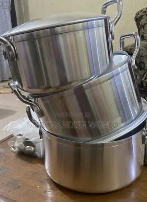 Brand New Set of 3 Aluminum Pots