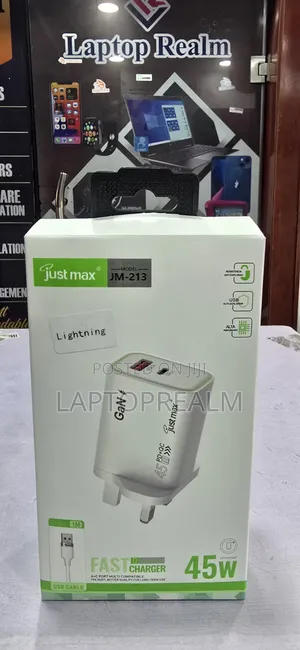 45W GaN Fast Charger (USB-C PD + USB-A QC)