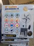 Lion Rechargeable Fan da Solar Panel & 3 Fitila - 1
