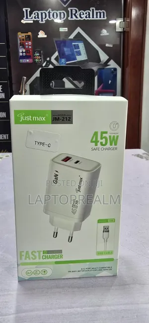 45W GaN PD + QC Mai Sauri (Type-A + Type-C)