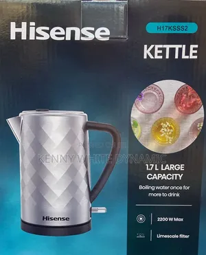 Hisense Electric Kettle 1.7L Silver H17KSSS2