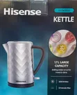 Hisense Electric Kettle 1.7L Silver H17KSSS2 - 1