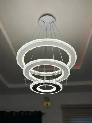 3-Ring LED Chandelier - Color Changing