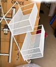 White Basket Shelf - 2 Tier Mesh - 2