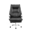 Durable Reclining Director Chair - Brown Mesh & Fabric - 1