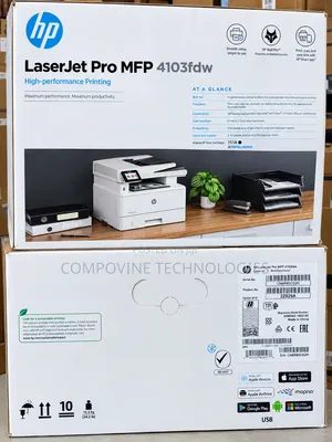 Brand New HP LaserJet Pro MFP 4103fdw Printer (2Z629A)