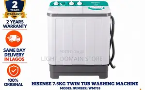 Hisense 7.5kg Twin Tub Washing Machine
